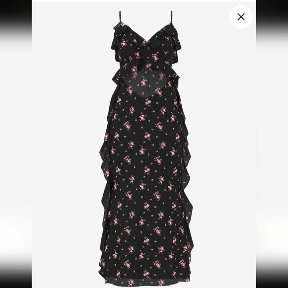 New Victoria Secret‎ Angels Wisteria Sheer Chiffon Long Slip Dress - Picture 4 of 5